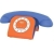 Τηλέφωνο GCE 3100 Telco Επιτραπέζιο Για SmartPhone Caller ID Μπλε/Προρτοκαλί